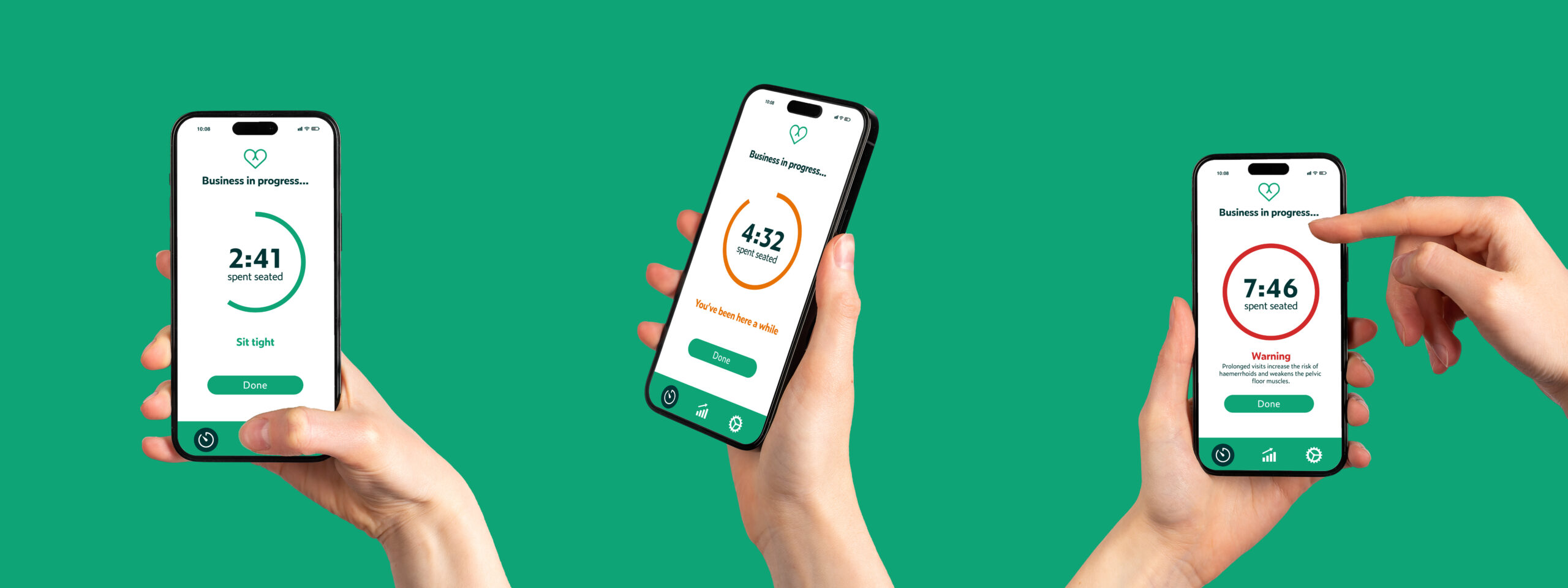 Mobile app screens.