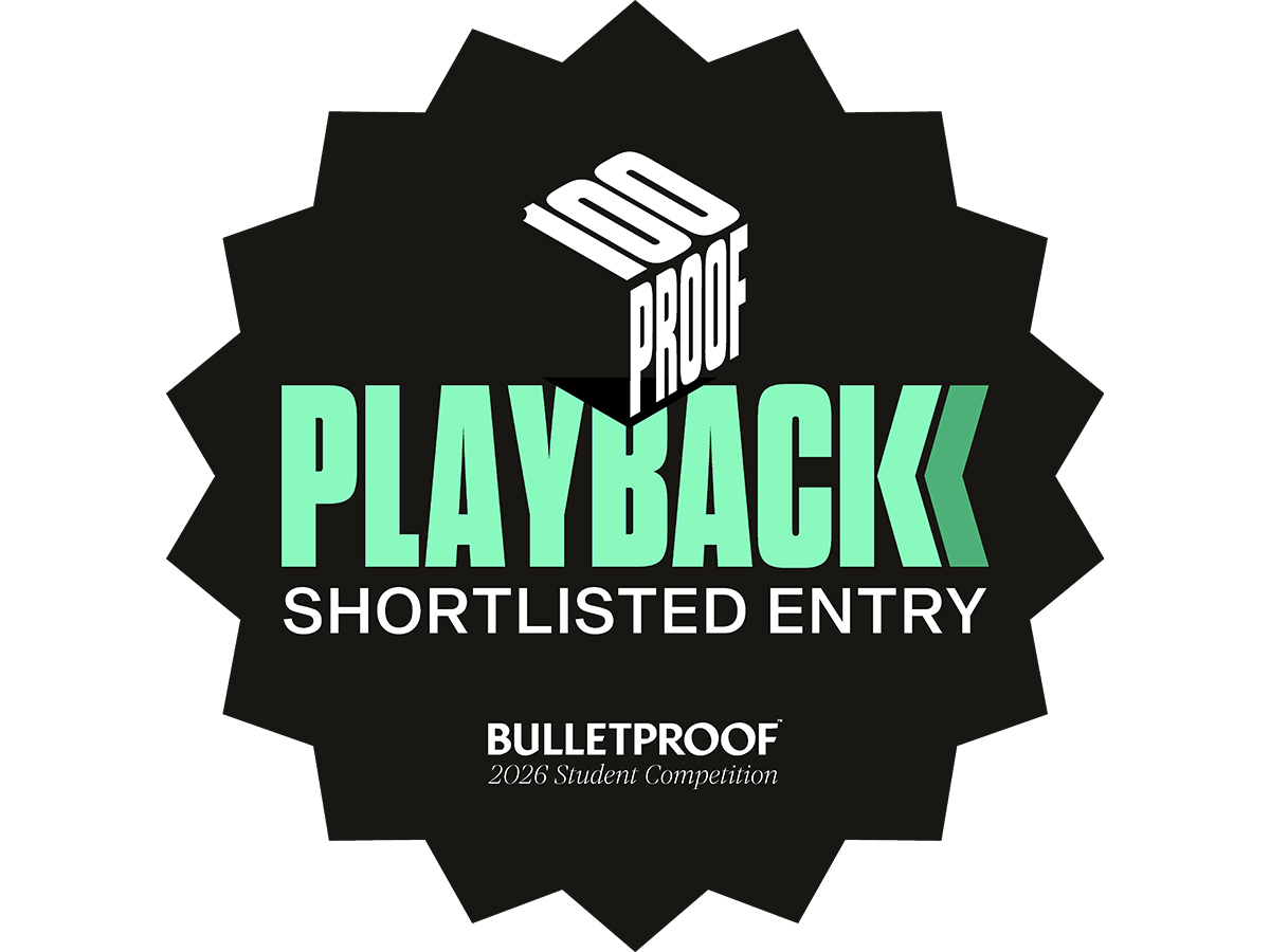 Bulletproof's 100Proof shortlist badge.