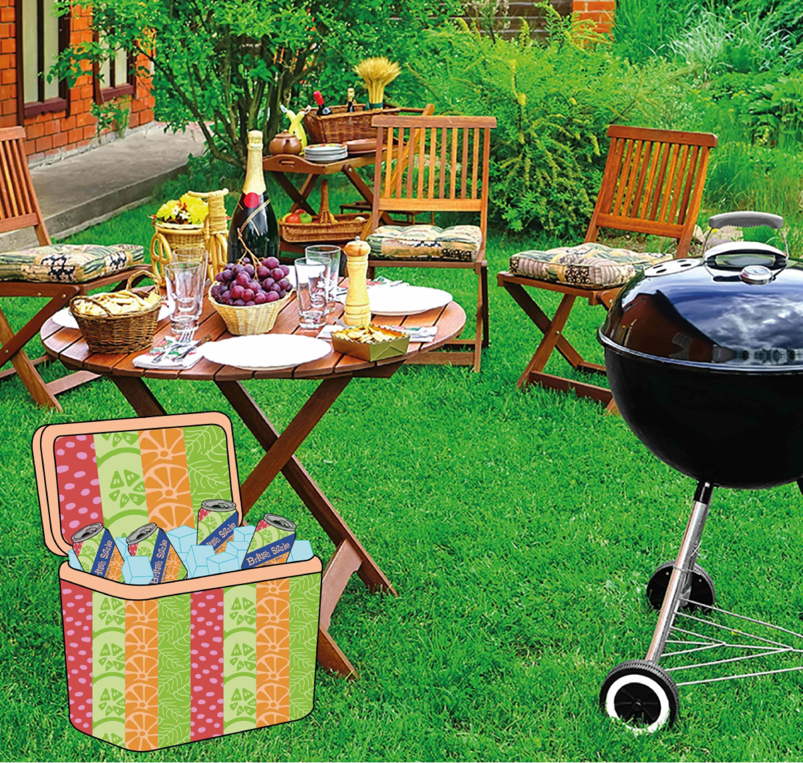 The ice box in a garden environment