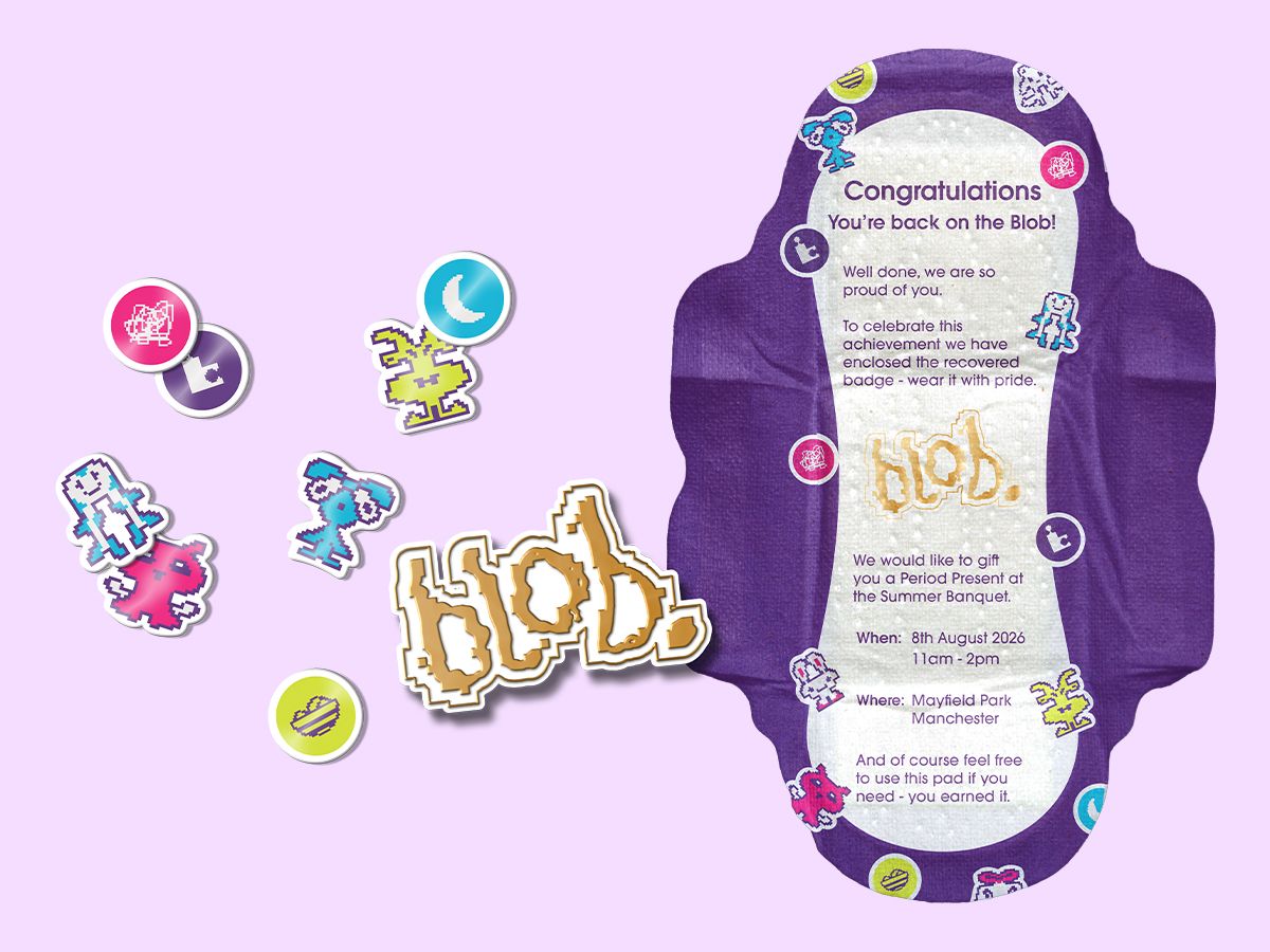 The recovered special invite, sticker and badge